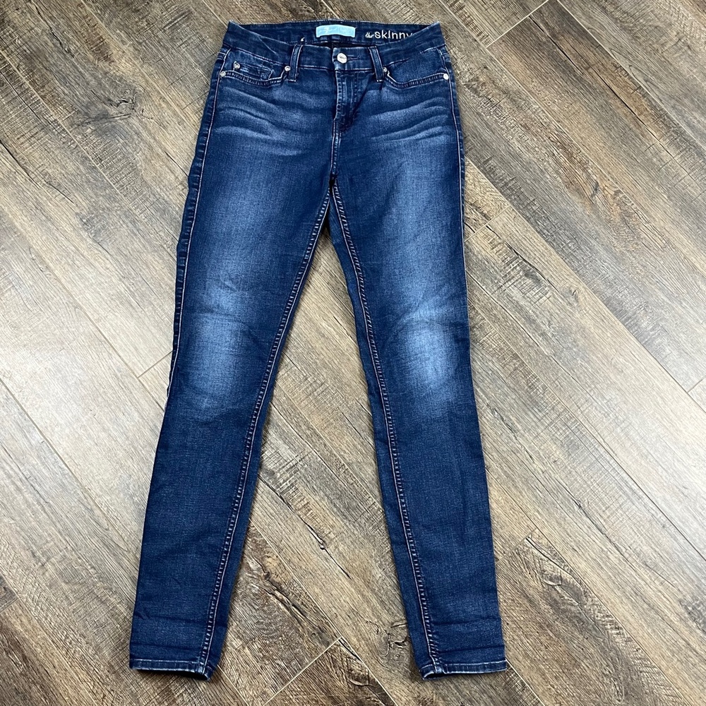 7 For All Mankind Skinny Blue Jeans Pants Denim ((size 26))